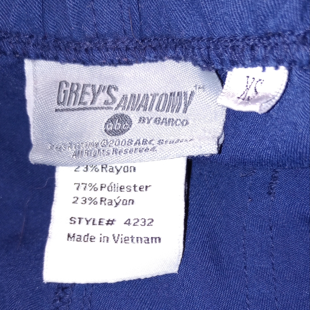 Gray's Anatomy Navy Blue XS Scrub Pants